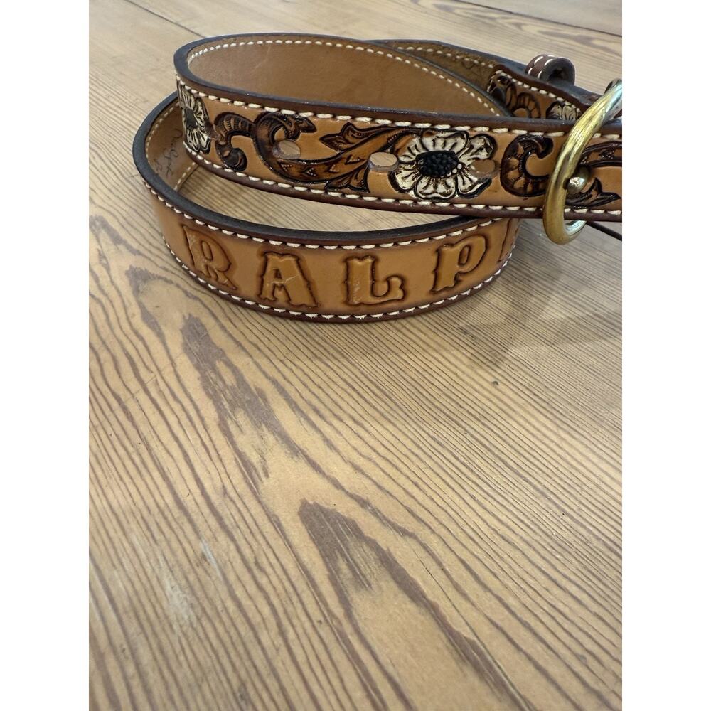 Handmade Leather Belt ‘RALPH’ Youth Western‎